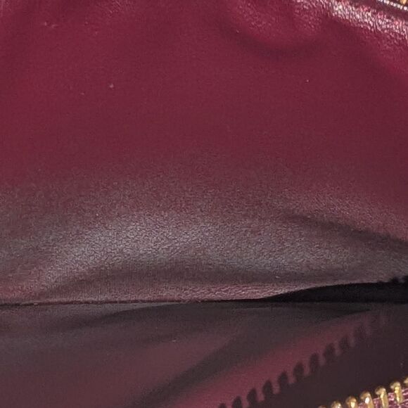 Louis Vuitton Burgundy Embossed Clutch with Chain - Picture 12 of 12